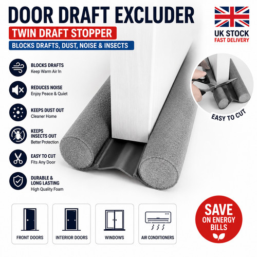 Door draught excluder twin - excluder,