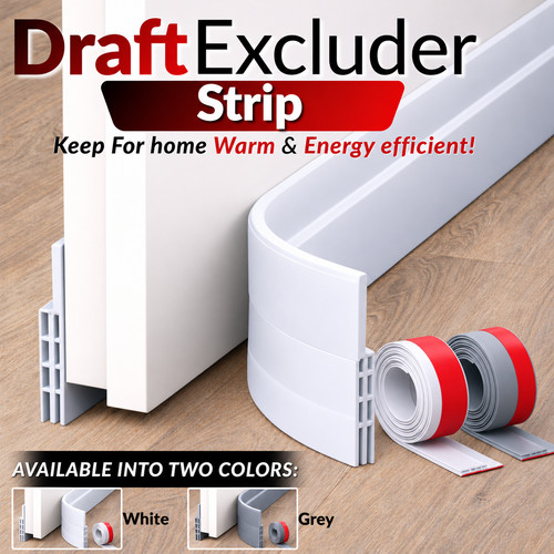 Door draft excluder - draft, strip