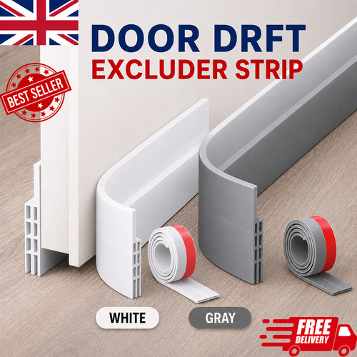 Door draft excluder - draft, strip