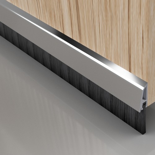 Chrome draught excluder - chrome,