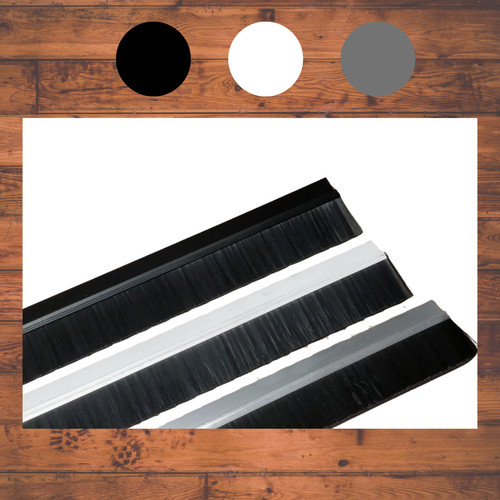 Door aluminum brush draught - aluminum,