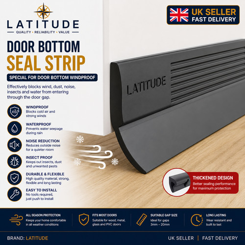 Door draft excluder strip - door,