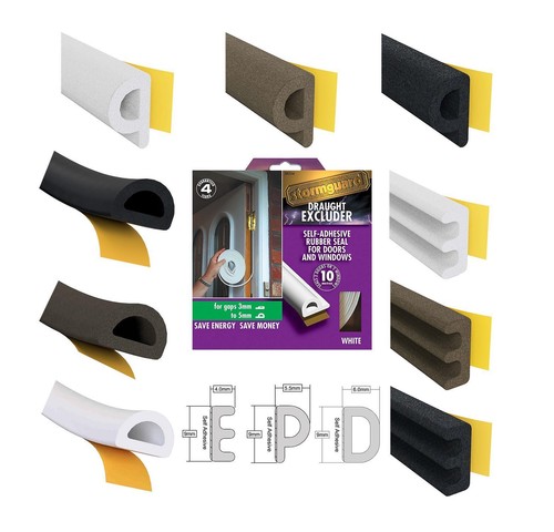 Epdm d rubber draught - p,, e